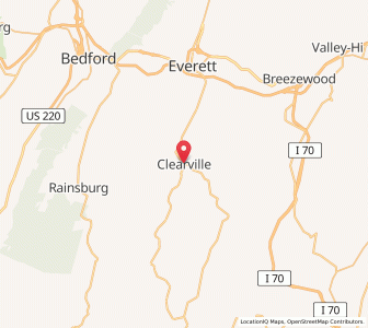 Map of Clearville, Pennsylvania