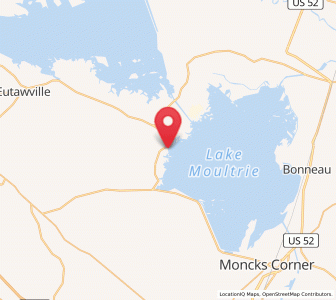 Map of Cross, South Carolina