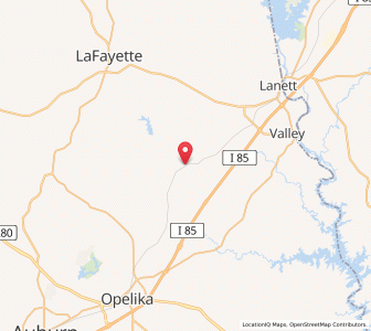 Map of Cusseta, Alabama