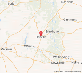 Map of Danville, Ohio