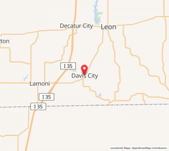 Map of Davis City, Iowa