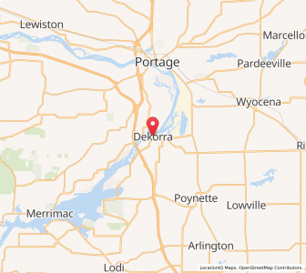 Map of Dekorra, Wisconsin