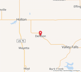 Map of Denison, Kansas