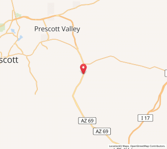 Map of Dewey-Humboldt, Arizona