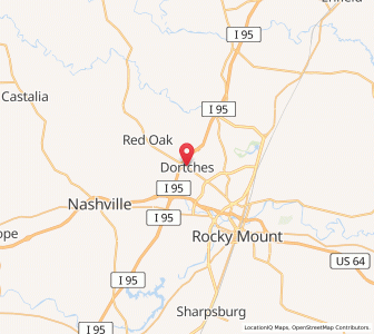 Map of Dortches, North Carolina