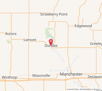 Map of Dundee, Iowa