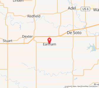 Map of Earlham, Iowa