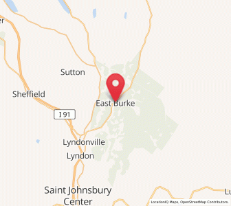 Map of East Burke, Vermont