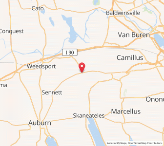 Map of Elbridge, New York
