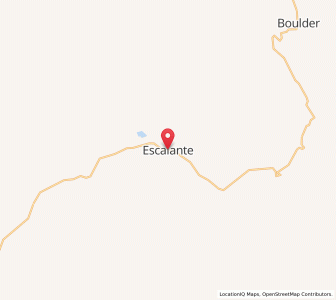 Map of Escalante, Utah