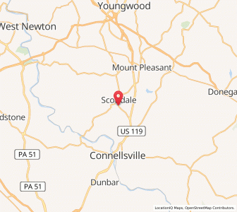 Map of Everson, Pennsylvania