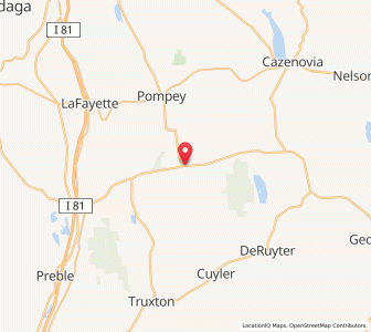 Map of Fabius, New York