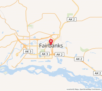 Carte : Fairbanks, Alaska