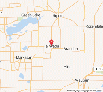 Map of Fairwater, Wisconsin