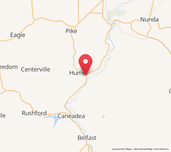 Map of Fillmore, New York