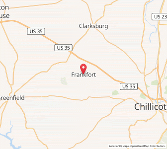 Map of Frankfort, Ohio
