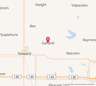 Map of Garland, Nebraska