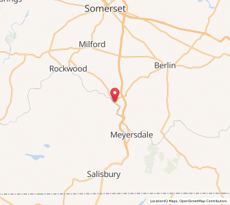 Map of Garrett, Pennsylvania