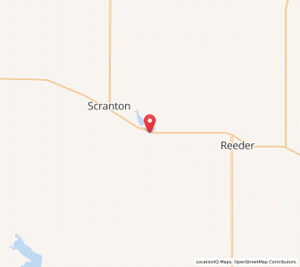 Map of Gascoyne, North Dakota