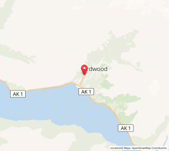 Map of Girdwood, Alaska