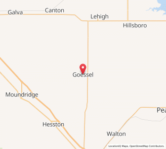 Map of Goessel, Kansas