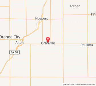 Map of Granville, Iowa
