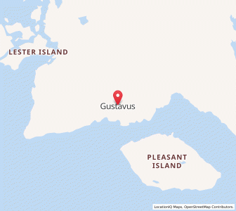 Map of Gustavus, Alaska