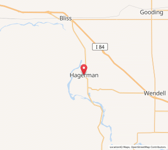Map of Hagerman, Idaho
