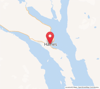 Map of Haines, Alaska