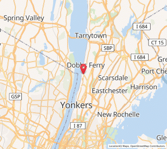Map of Hastings-on-Hudson, New York