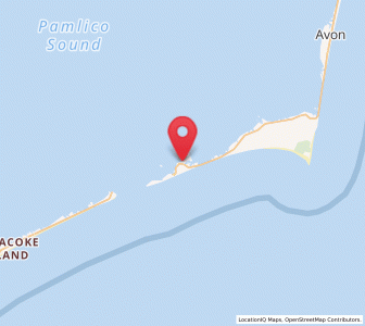 Map of Hatteras, North Carolina