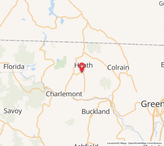 Map of Heath, Massachusetts
