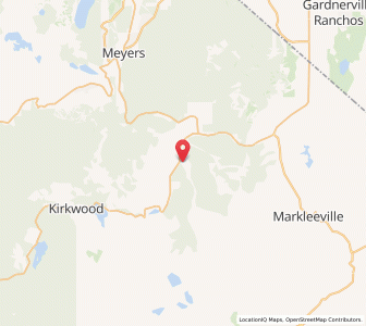 Map of Hope Valley, California