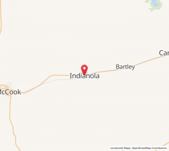 Map of Indianola, Nebraska