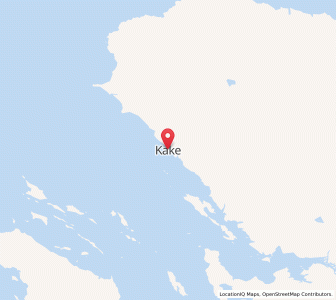 Map of Kake, Alaska