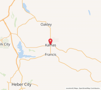 Map of Kamas, Utah