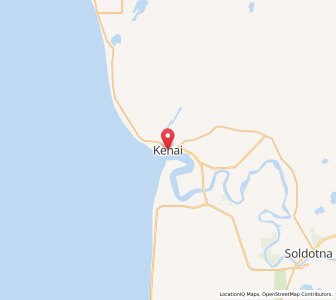 Map of Kenai, Alaska