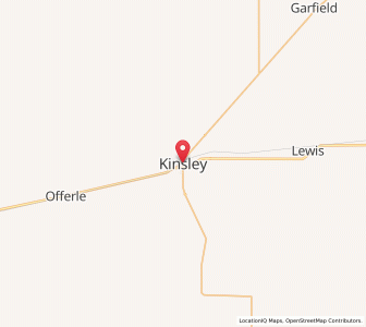 Map of Kinsley, Kansas