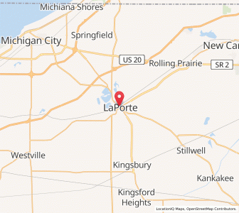 Map of LaPorte, Indiana