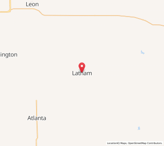 Map of Latham, Kansas