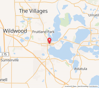 Map of Leesburg, Florida