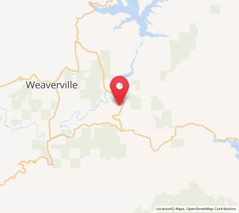 Map of Lewiston, California