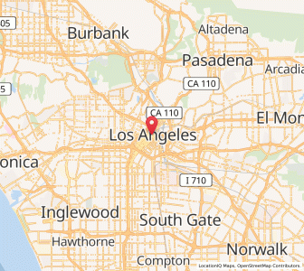 Map of Los Angeles, California