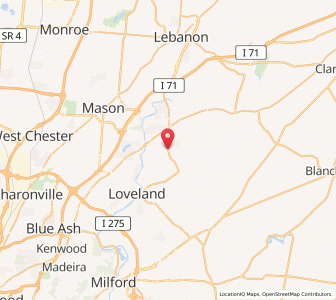 Map of Maineville, Ohio