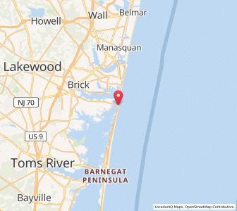 Map of Mantoloking, New Jersey