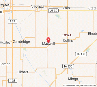 Map of Maxwell, Iowa