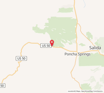 Map of Maysville, Colorado