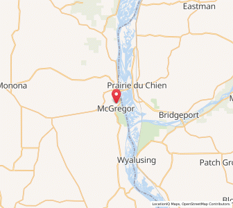 Map of Mc Gregor, Iowa