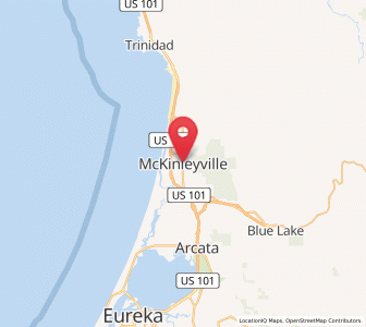 Map of McKinleyville, California