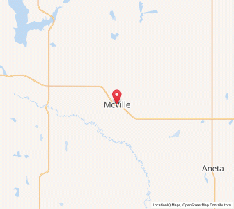 Map of McVille, North Dakota